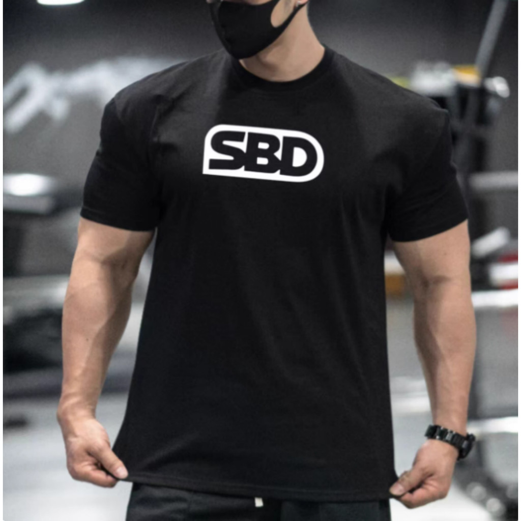 Camiseta Masculina Feminina Ozversized Estampa Letras SBD Camiseta Streetwear, Camiseta Unissex Academia, Estampa