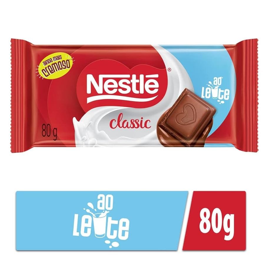 Chocolate Classic Ao Leite Nestle 80 G