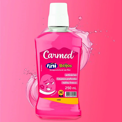 Enxaguante Bucal Carmed Fini Beijos 250ml Cimed