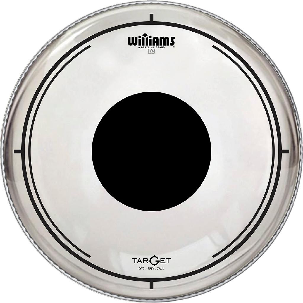 Pele Williams Target Dot DT2 Clear para Surdo 16 Polegadas