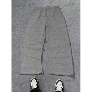 Calça Moletom Aconchegante Pantalona Tecido Grosso Atlético Inverno Frio Com Bolso Lisa Larga