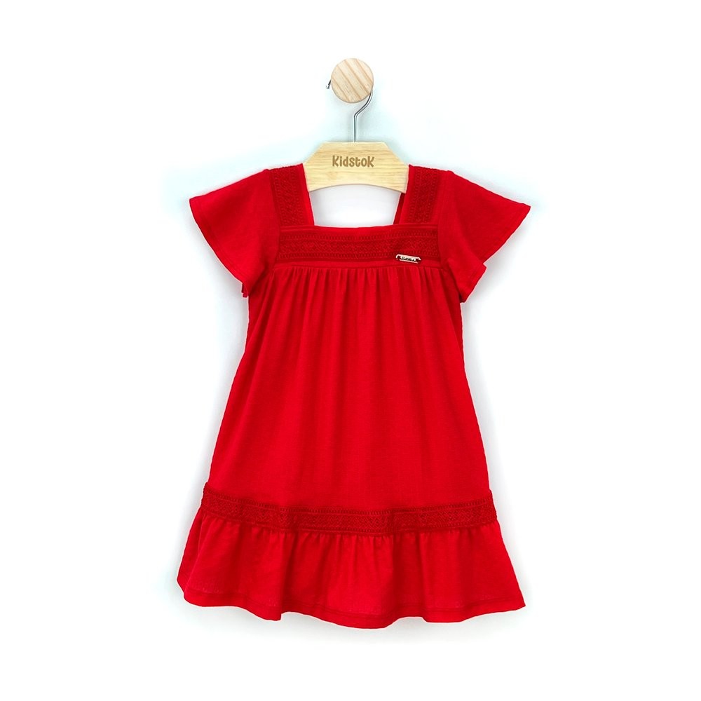 Vestido Menina Malha Bordado - Mundi em Oferta na Shopee