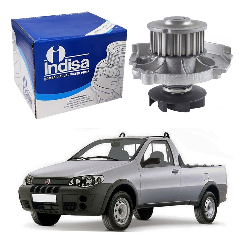 Bomba Dagua Indisa Fiat Strada 1.4 8v Fire 2004 A 2010 em Oferta na Shopee