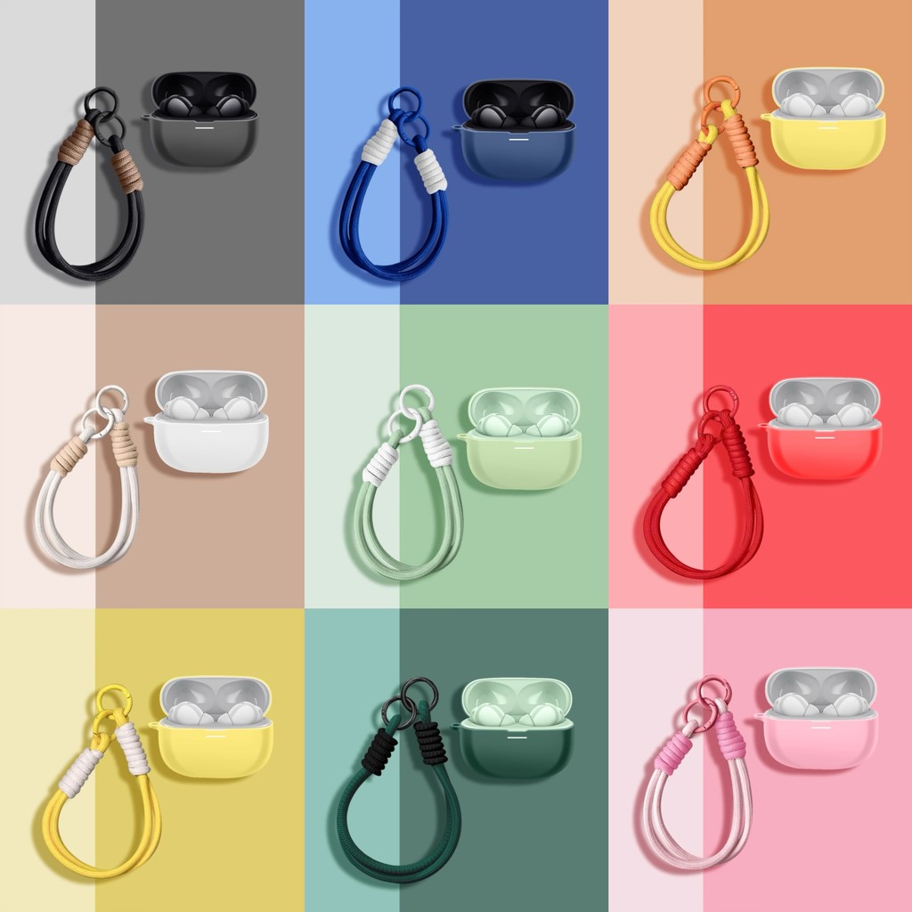 Para Redmi Buds 5 Pro Caso Moda Corda Silicone Fone De Ouvido Escudo Capa Xiaomi