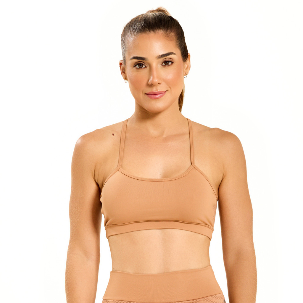 Top Light Cappuccino SND Fitness em Oferta na Shopee