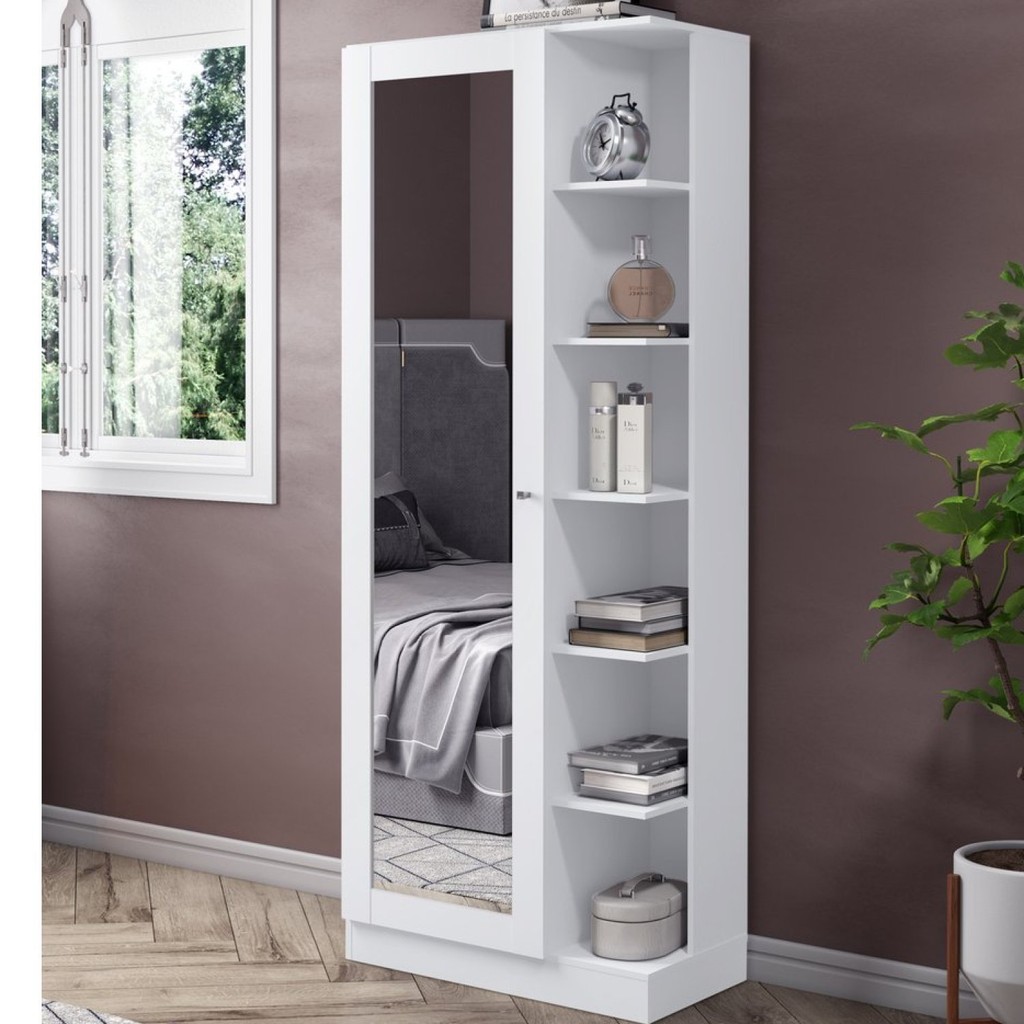Sapateira 1 Porta com Espelho Íris em Oferta na Shopee