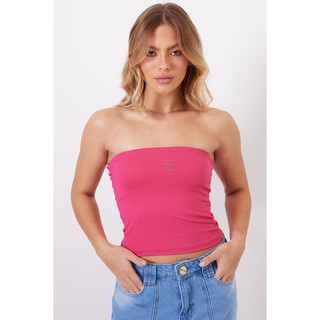 Top Sem Alça You Poliamida Planet Girls Pink em Oferta na Shopee