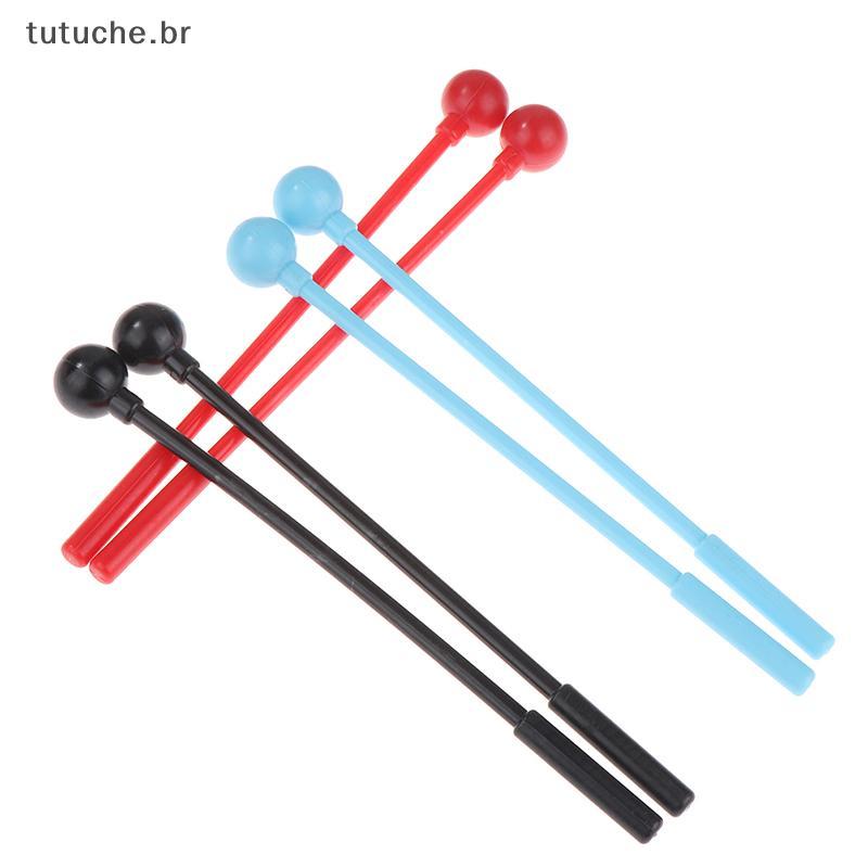 TU 2 Pçs Tambor De Percussão Stis Malletstis Adultos Crianças Sti Mallet Instrumento Plástico Brinquedos Das Acessórios