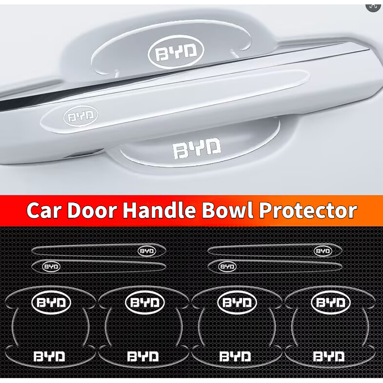 Set of 14 Clear Door Handle Protectors Car Scratch Protection Stickers For BYD Atto 3 Seal U Dolphin Sealion 6 Sealion 7