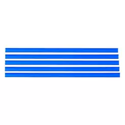 Porta Etiquetas SA Simples para Gôndolas 905mm Azul Embalagem com 5 Unidades