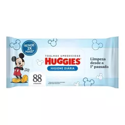 Lenços Umedecidos Huggies Tripla Proteção - Embalagem c/ 88 Unidades