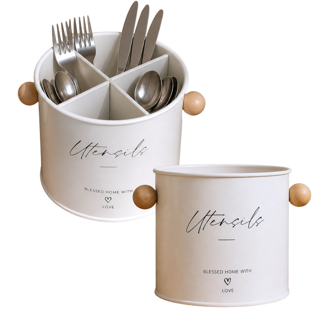 Porta Talheres Utensílios De Metal Para Cozinha Organizador
