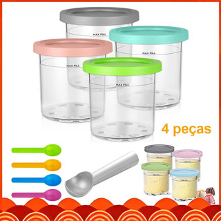Kit 9 Pote   Creami, Pote   Creami NC299AM & NC300S, Copos de Sorvete, Para Preparação de Refeições, Creme