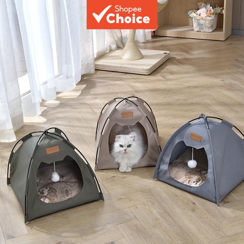 Tenda Ninho para Animais de Estimação, Semi Fechada, Dobrável, Suprimentos para Animais de Estimação ao Ar Livre, Tenda