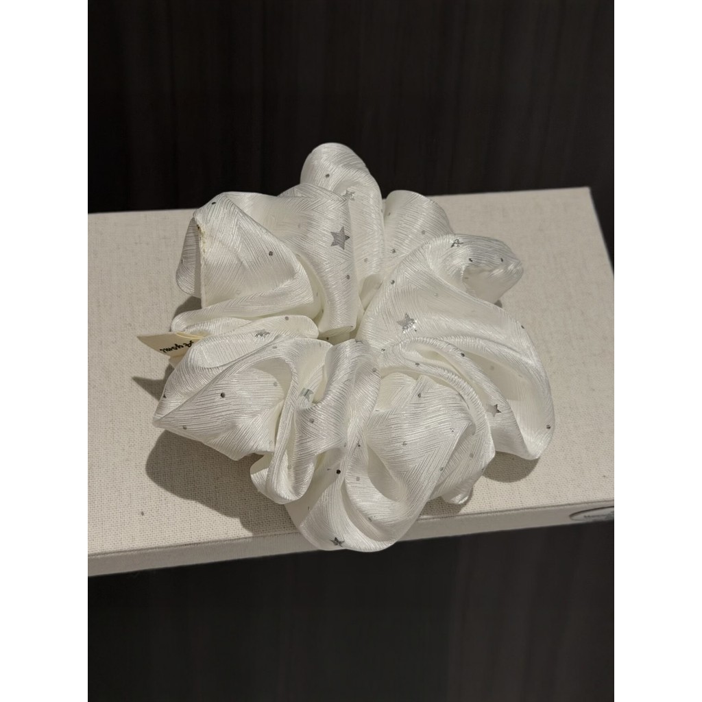 Anel de cabelo creme francês baixo rabo de cavalo laço de cabelo cabeça corda faixa de borracha temperamento suave High-
