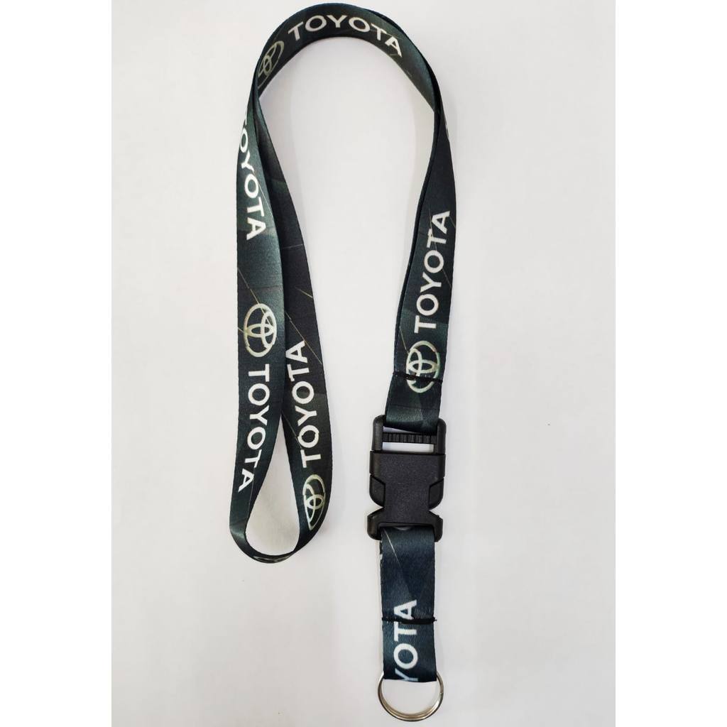 Chaveiro Cordão Toyota Tirante Pescoço Para Crachá Identificação Chaves E Celular Fivela De Engate Removível Resistente