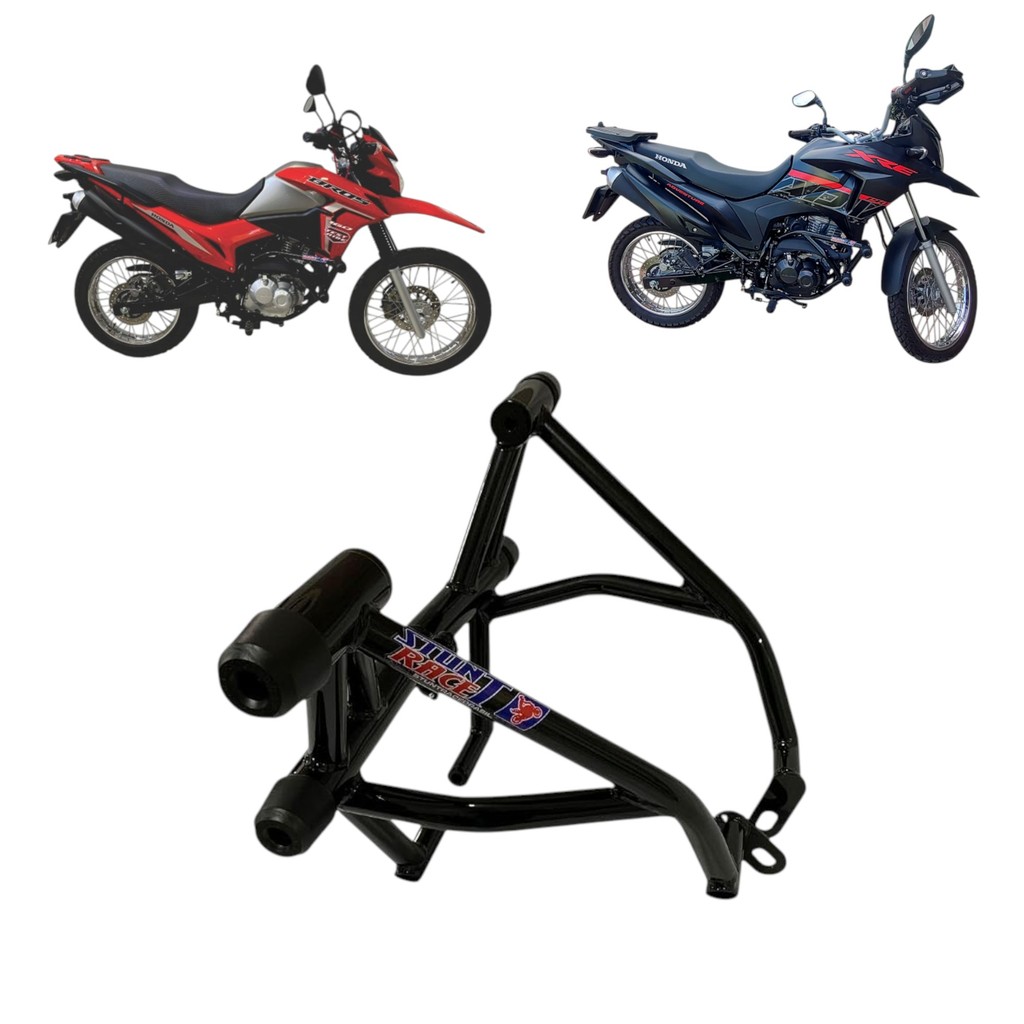 Protetor De Carenagem Stunt Race Xre 190 Bros 160 Com Sliders Nylon Reforçado