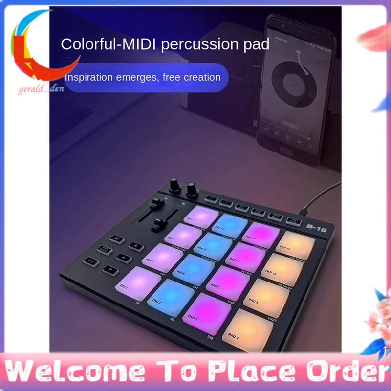 Almofada De Percussão De Teclado MIDI B16-Para Arranjador De Controlador De DJ De Produto Musical , Fácil De Usar