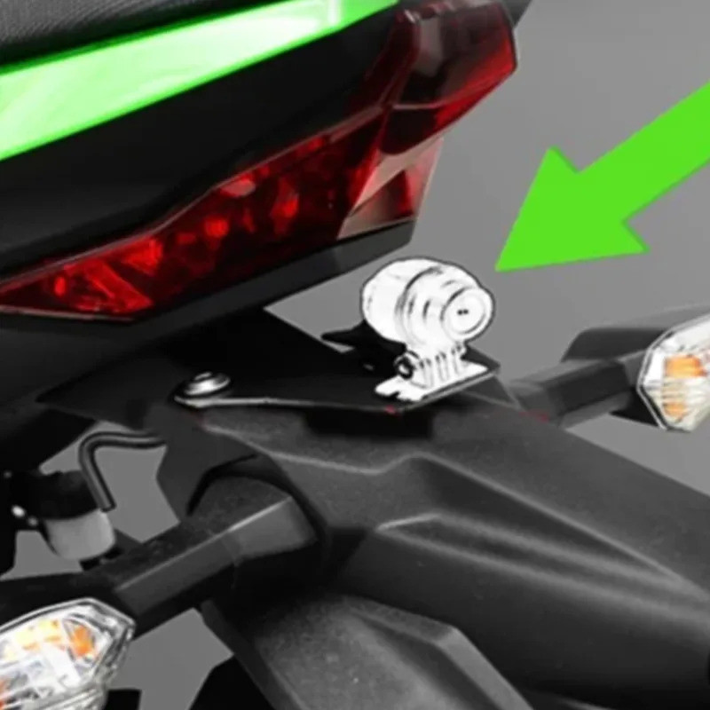 Para Kawasaki Ninja 400/500 2018-2024 Traseiro DVR Registrador De Dados GPS Suporte Da Placa Navegação