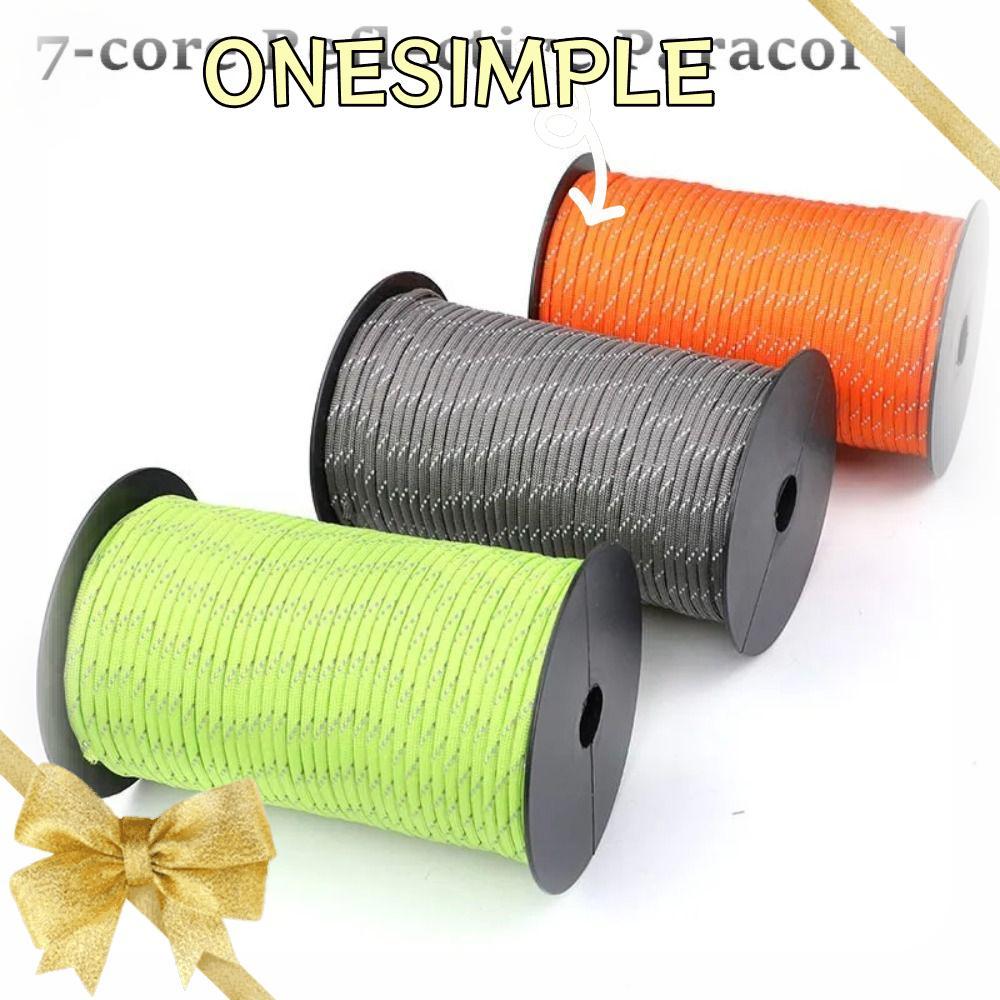 Corda Reflexiva De Paracord 550 OS , Cordão De Paraquedas De 4 Mm E 7 Núcleos , Linha De Barraca De Pulseira DIY