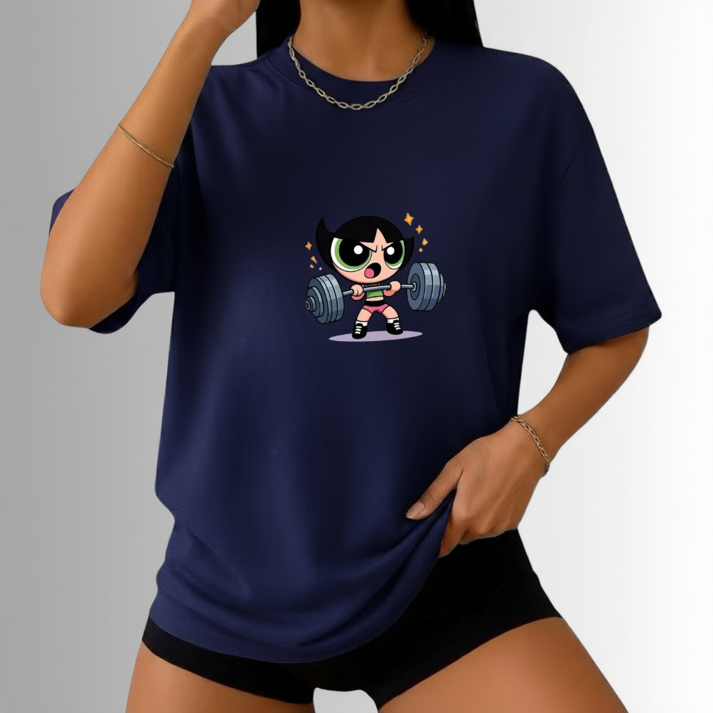 **Camiseta Feminina Meninas Super Poderosas 100% Algodão T-Shirt Confortável**