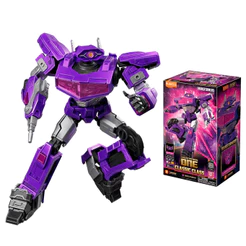 Boneco Articulado Montável Blokees Transformers Classic Class 18 Shockwave Model Kit LED