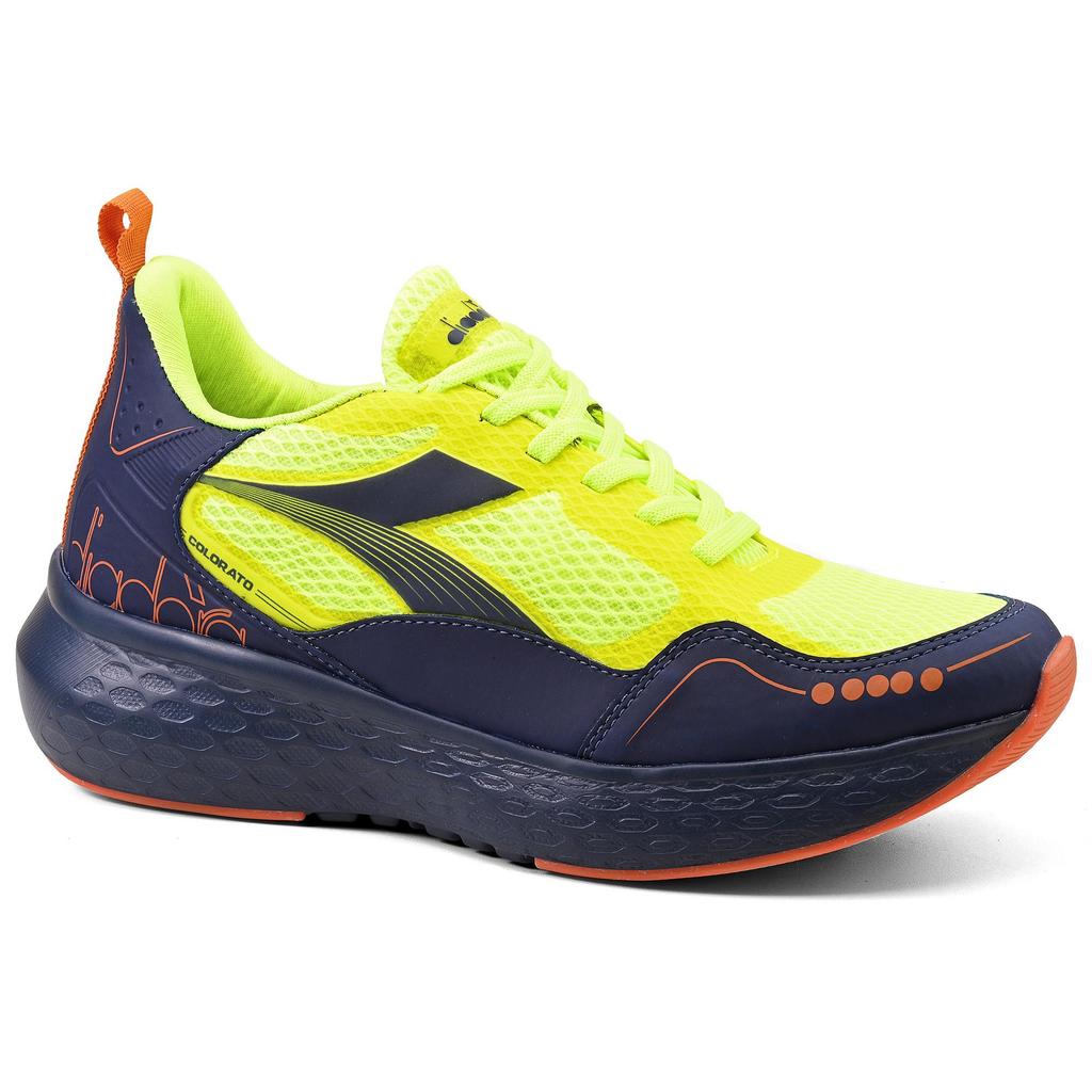 Imagem Tênis Corrida Diadora Colorato Masculino Verde e Marinho
