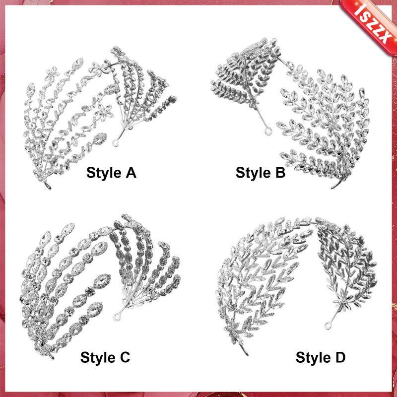 [Lszzx] Tiara De Noiva Para Casamento , Decoração De Cabeça , Cocar , Coroa , Argola De Cabelo Festa , Cosplay , Banquet
