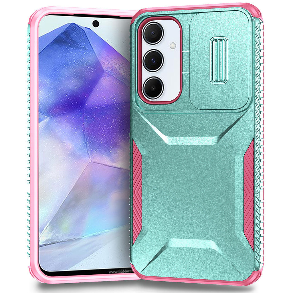 Para Samsung Galaxy A55 5G , Capa De Telefone Com Janela De Pressão Legal Protetora Fosca PC De Alta Qualidade