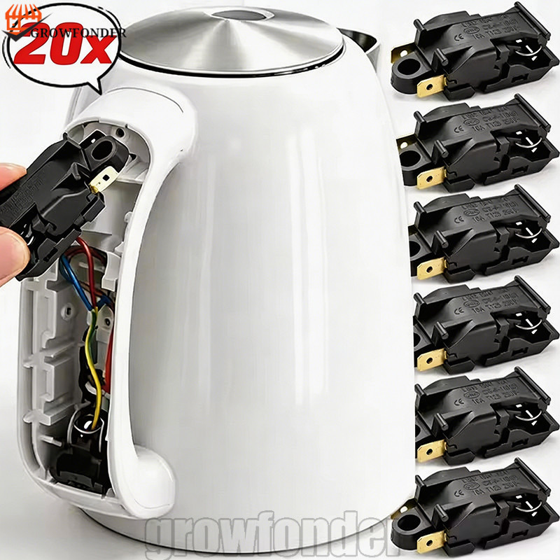 [Fasty] Interruptor Do Termostato Da Chaleira Elétrica De 20-5 Unidades-Peça De Reposição-De Desligamento Automático-Int