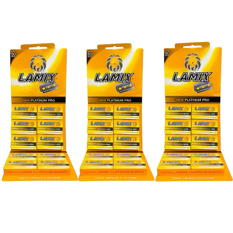 Lamix Platinum Cartelas Lâminas inteiras 50/100/150 unidades em Oferta na Shopee