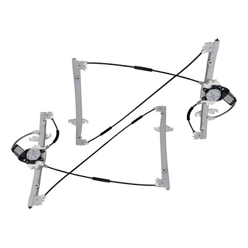Par Maquina Elevador Vidro Elétrico Com Motor Peugeot  206 207 2 Portas