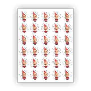 Cartela de Tattoos Personalizadas Aniversário 2 - 23x30cm com 30 un vermelho em Oferta na Shopee