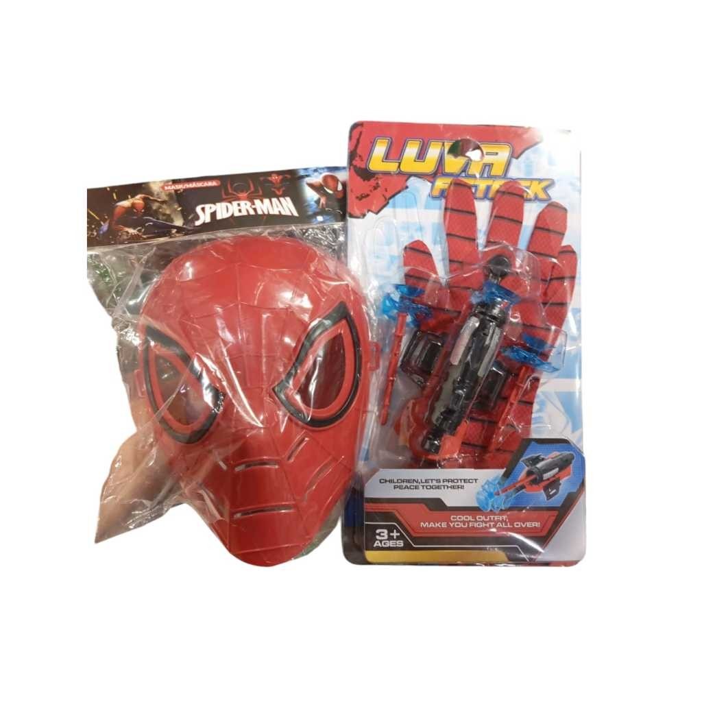 Novo lançador teia do Homem aranha + Mascara do homem aranha