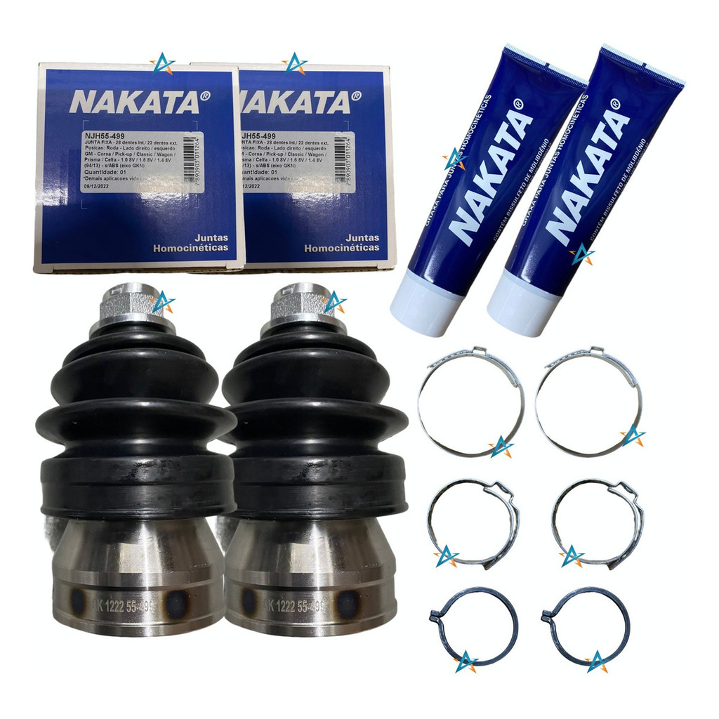Par Junta Homocinetica Original Nakata Corsa Celta Prisma Classic 1.0 1.4 1.6 8v  sem ABS Manual