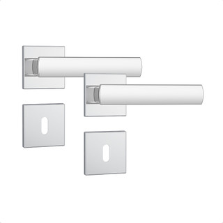 Kit 2 Fechadura 813/35 Interna Quadrada Cromado Stam