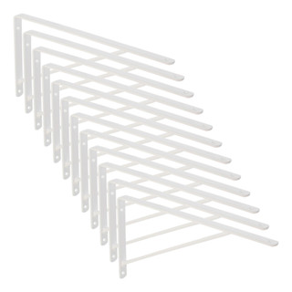 12 X Mão Francesa Cantoneira Prateleira L Suporte Tábua (Escolha Seu Tamanho) em Oferta na Shopee