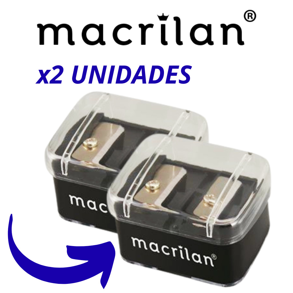 Kit 2 Apontadores para Lápis de Maquiagem - MACRILAN