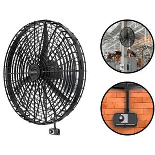 Ventilador De Parede Industrial 1 Metro 1/2cv Para Galpão Igreja Academia Indústria Ventisol em Oferta na Shopee