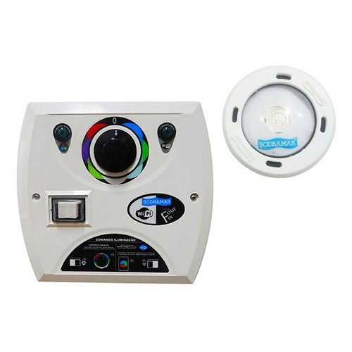 KIT 1 LED RGB COB 5W COLORIDA PARA PISCINA + CENTRAL WIFI - SODRAMAR BIVOLT ORIGINAL
