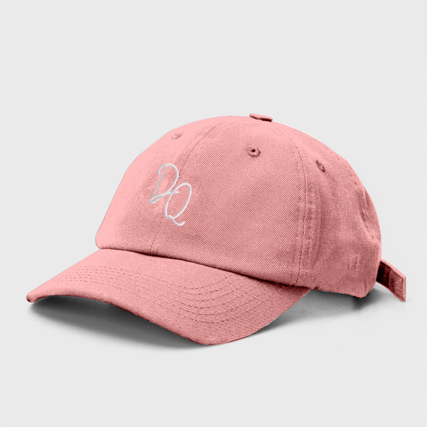 Boné Feminino Cor Rosa Casual DQ Dad Hat Donna Queen