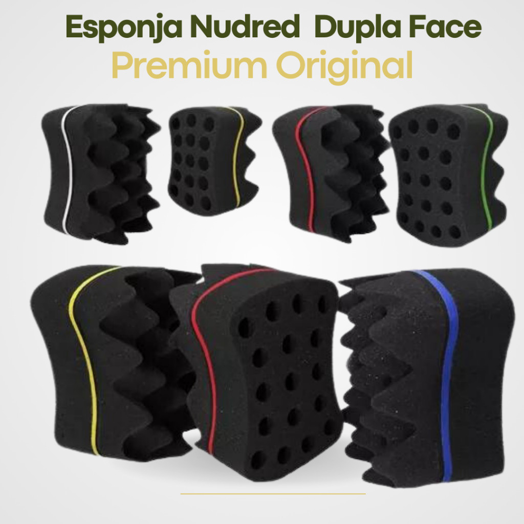 10 Esponja Nudred Cabelo Atacado Buchinha Dupla Face Revenda