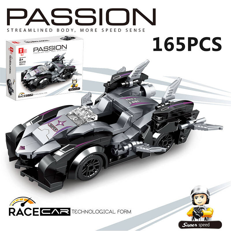 Modelo de Carro de Corrida em Blocos – Presente para Meninos