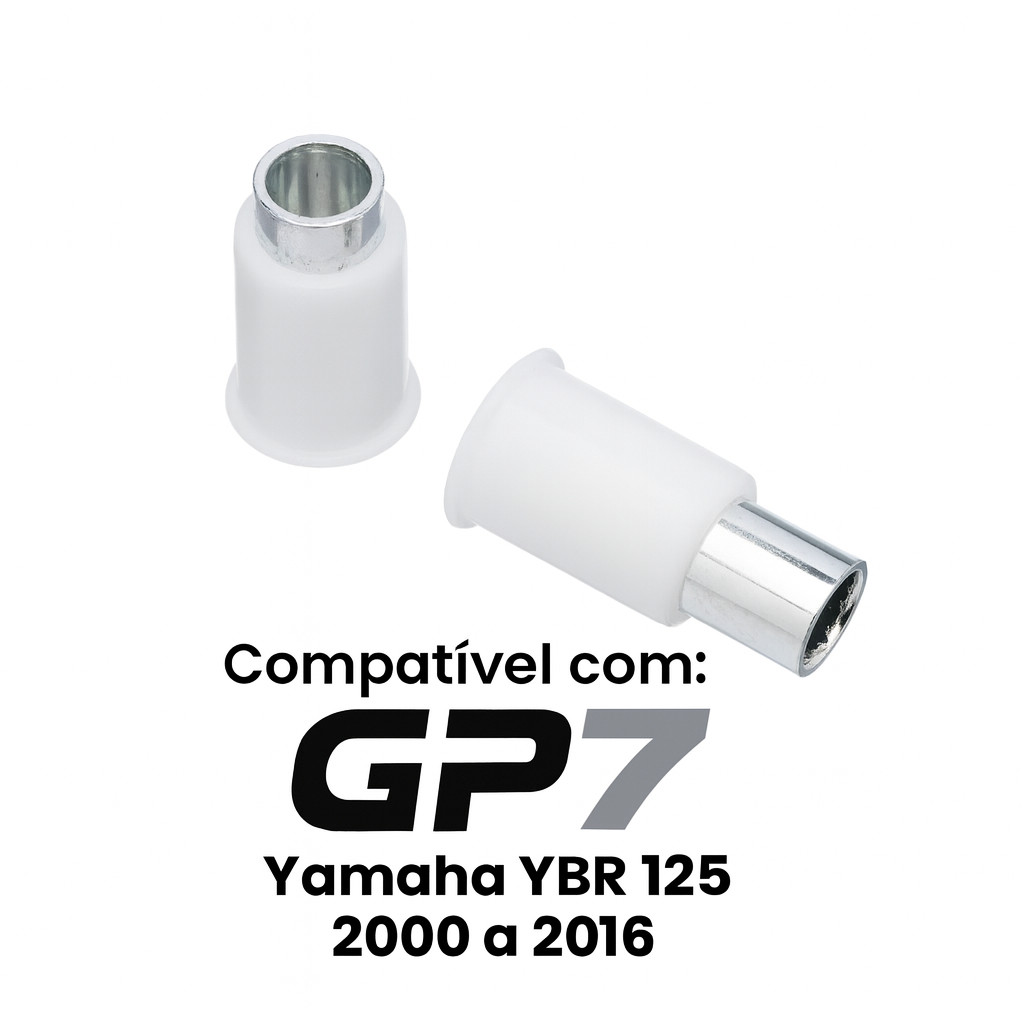 Kit 4 Buchas GP7 Balança Traseira YBR 125 Yamaha 00/16 em Oferta na Shopee