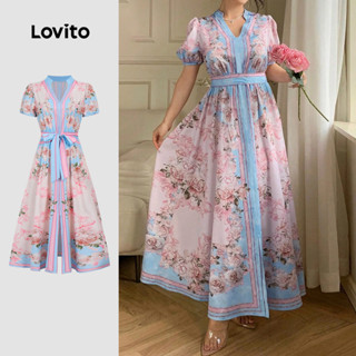 Lovito Vestido Elegante Para Primavera/verão Para Mulheres L149LD126 em Oferta na Shopee