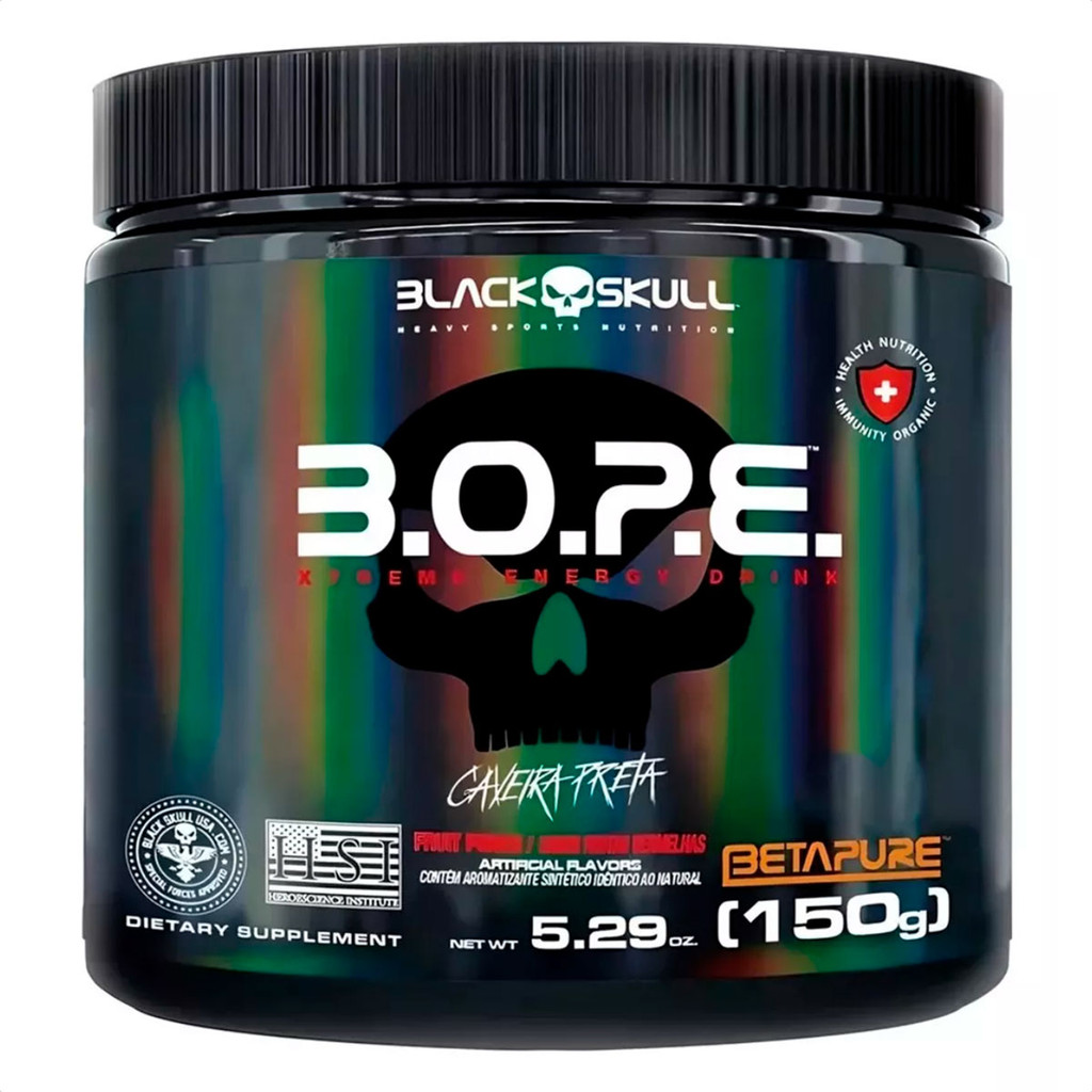 Pré Treino Black Skull B.O.P.E - 150g em Oferta na Shopee