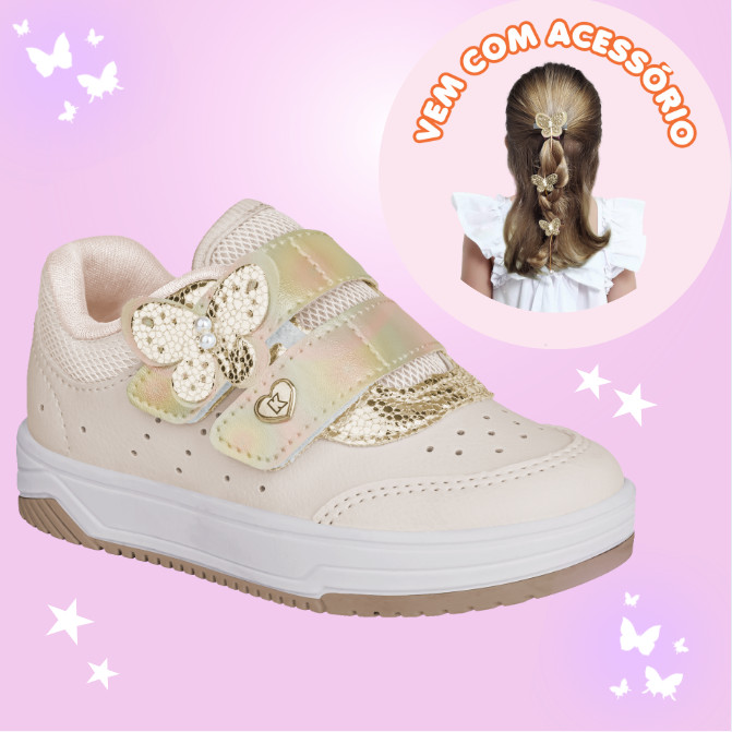Tênis Infantil Menina Kidy Happy Primeiros Passos Confortável Anatômico Leve Flexível Antiderrapante em Oferta na Shopee