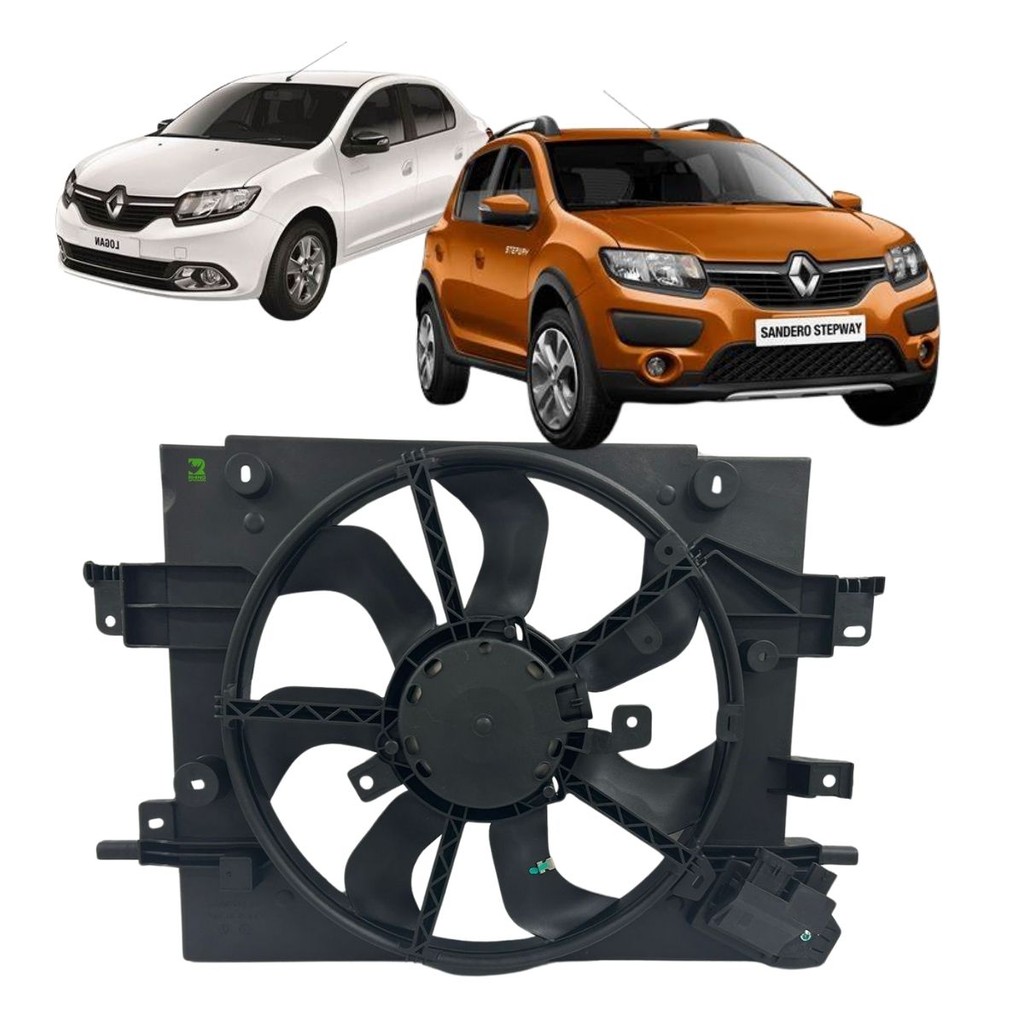 Ventoinha Eurus Renault Sandero Logan Duster 2016 2017 2018 2019 2020 2021 em Oferta na Shopee
