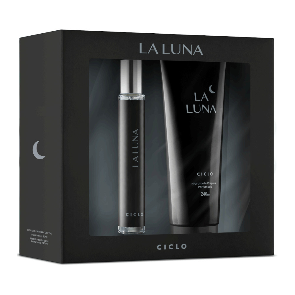 Kit La Luna Ciclo Feminino Deo Colônia 30ml + Body Lotion