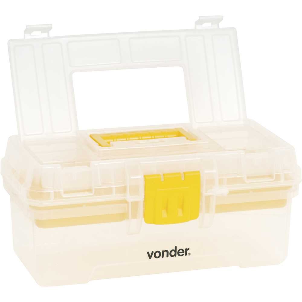 Caixa Plástica Para Ferramentas Transparente E Vonder